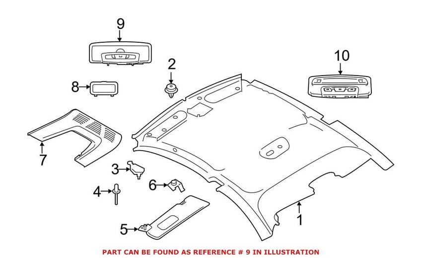 BMW Reading Light 61319312496